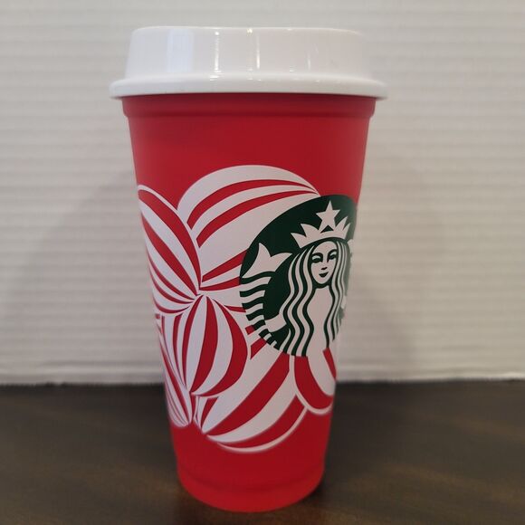 New Starbucks Christmas 2024 RED CUP DAY 16oz Holiday Reusable Hot/Cold Coffee - Picture 2 of 4